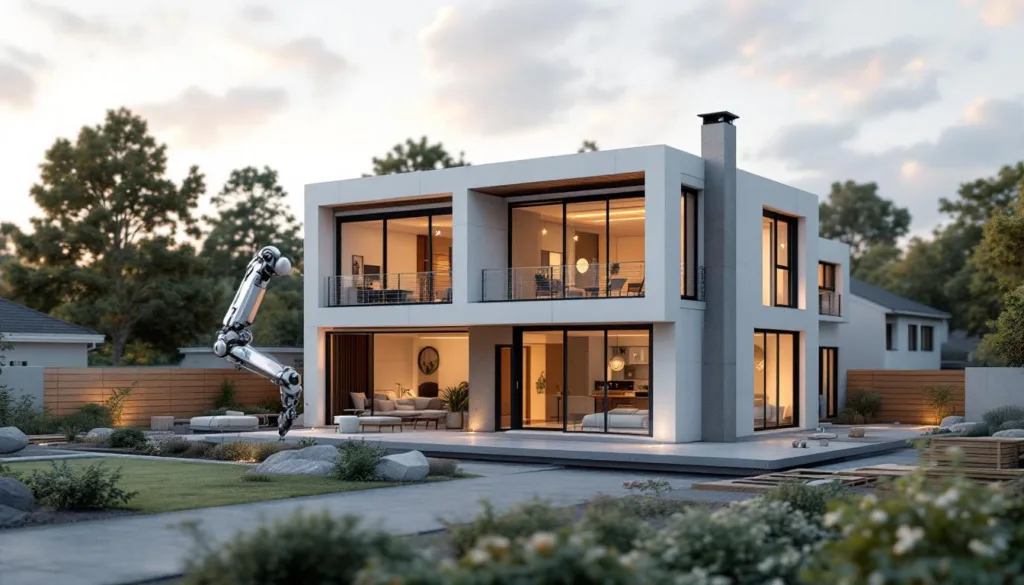 ein innovativer roboter errichtet in nur 24 stunden ein 120m² großes haus und bietet eine vielversprechende lösung für die wohnungskrise.