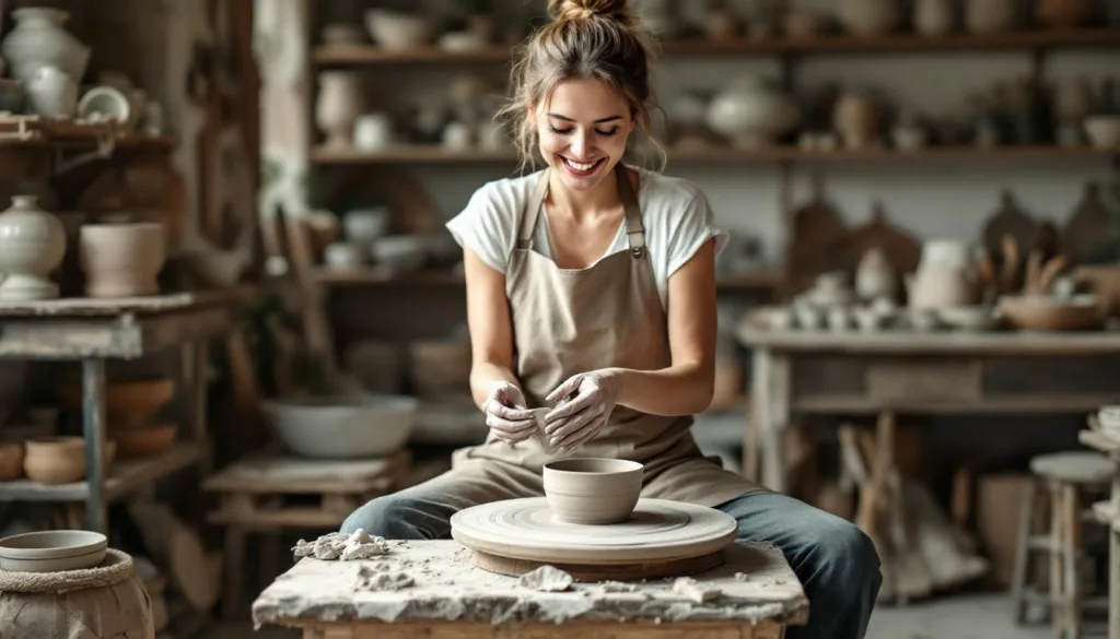 entdecken sie in drei einfachen schritten, wie eine erfahrene töpferin ihren tontopf in ein einzigartiges kunstwerk verwandelt. lassen sie sich inspirieren und gestalten sie selbst kreativ!