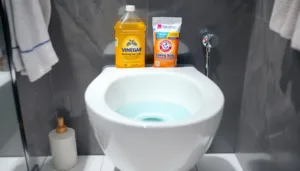 erfahren sie, wie ich mit einer einfachen methode aus essig und natron meine toilette blitzblank gereinigt habe. eine effektive und umweltfreundliche reinigungslösung für ihr badezimmer.