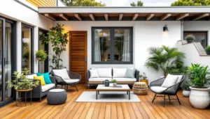 entdecke 5 einfache tricks, wie du deine alte terrasse schnell und stilvoll modernisieren kannst. erwecke deinen außenbereich zu neuem leben!