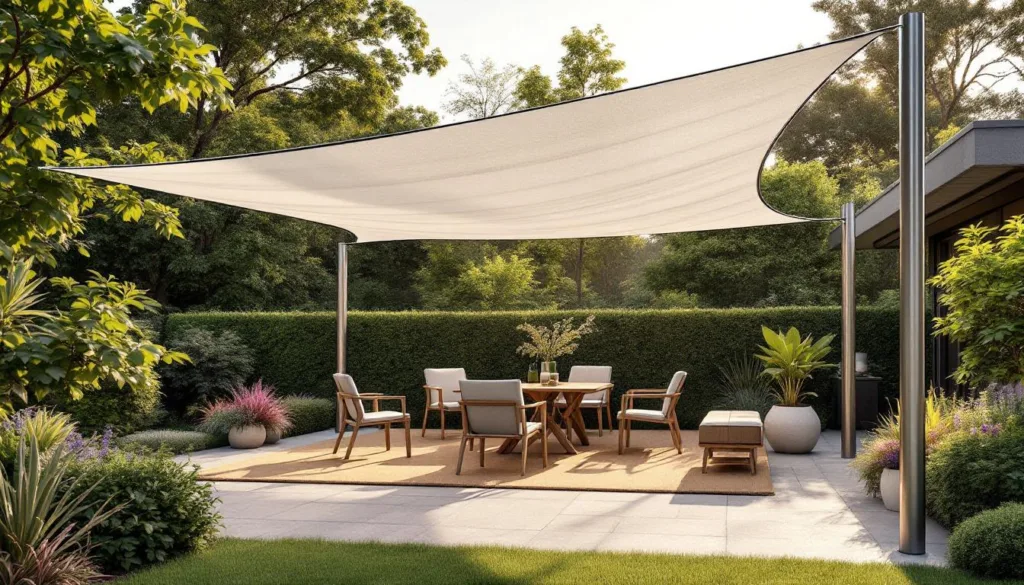 entdecken sie dieses sonnensegel, das weder markise noch pavillon ist – eine schöne und praktische lösung für optimalen sonnenschutz im garten oder auf der terrasse.